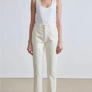 Apiece Apart Camilla Jean in Ecru - Size 27 - NWT Cropped Pant Denim